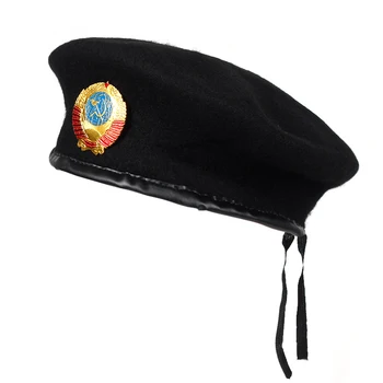 2018 Nou rus cccp stil beretă de lână de iarnă pentru bărbați uzura formale profesionale casual cu dublă utilizare capac de înaltă calitate, de sex masculin pălărie cald