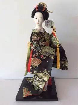 2019 nouă Statuetă Etnice Gheișă Japoneză Păpuși Kimono Păpuși Belle Fata Lady Collection Acasă Decor Figurine Miniaturale