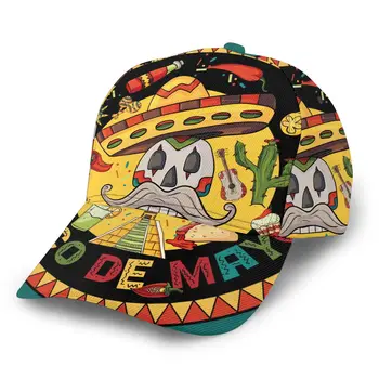 2021 Noi Șapcă De Baseball Pescuit Capace De Oameni În Aer Liber Vânătoare Pălărie Drumeții Pălărie De Mexican Craniu În Sombrero