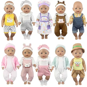 2021 top Costum potrivit Pentru 43cm Renăscut Baiat Baby Doll 17 Inch Copilul Nou-Născut Haine Papusa