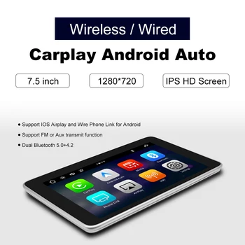 2022 7.5 Inch Wireless Portabil Apple CarPlay Ecranul Tabletei pentru Toate categoriile de Vehicule și Camioane cu Android Auto,MirrorLink Multimedia Pad