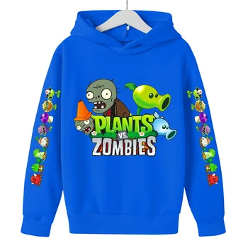 2022 Copii Hanorac Jocul Plante Vs Zombie Figura Copil Pulover de Înaltă Calitate Material Confortabil Primăvara și Toamna 4-14 Ani