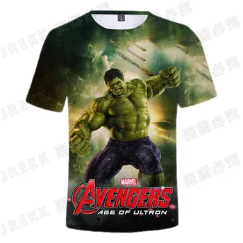 2022 Noi de Vara Marvel Hulk 3D tricou Baiat Fata de Copii Casual Moda Streetwear Bărbați Femei Copii Imprimate T-shirt, Blaturi Rece Tee