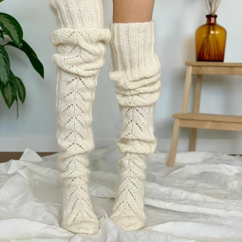 2022 Stocare Toamna Iarna Sexy Cald Coapsă Ridicat De Nailon Peste Genunchi Elevi Fete Lungi Ciorapi Tricotați Ciorapi Femei Medias