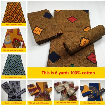 2023 Garantat Real Tissus Ceara Africain Ankara Imprimare Batic Material textil Ghana Mozaic de Cusut Rochie de Mireasa Ambarcațiuni DIY Pagne Ceara