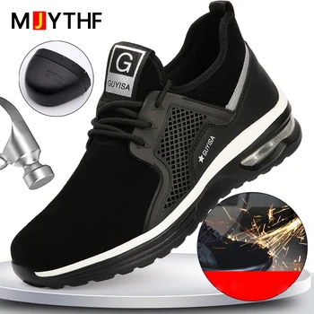 2023 Nou Anti-opărire Industriale Pantofi de Lucru Adidași Pernă de Aer de Siguranță Pantofi Bărbați Anti-sparge Anti-puncție Indestructibil Pantofi