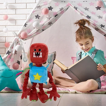 2023 Noua Cutiuta Boo Jucărie Joc De Desene Animate Periferice Păpuși Robot Red Umplut Păpuși De Pluș Cadou De Vacanță Colecție De Păpuși