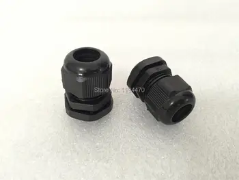 20buc/Lot Plastic Nylon rezistent la apa Conector PG11 Negru Dia 5-10mm Cablu de Glandele Rosturi Adaptor