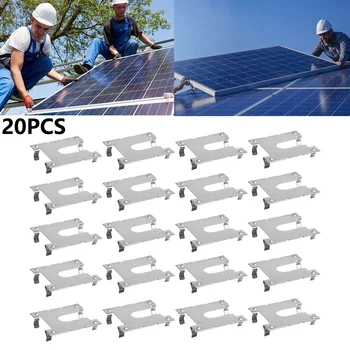 20buc Solare Fotovoltaice Suport Clip din Otel Inoxidabil de Împământare Clip Pentru Panouri Solare Clip Sistem Solar Accesorii