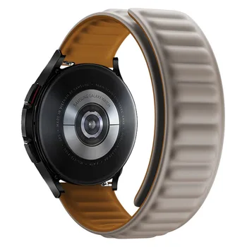 20mm 22mm Trupa pentru Samsung galaxy watch 4/clasic 46mm/5 pro/active 2 Magnetic bratara de Silicon Huawei watch gt 2/3/Pro curea