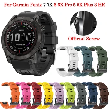 22 26MM Silicon Smartwatch Banda Curele Pentru Garmin Fenix 7 7X 6 6X Pro 5 5X Plus Easyfit Quick Fit Bratara Tactix 7/D2 Mach 1