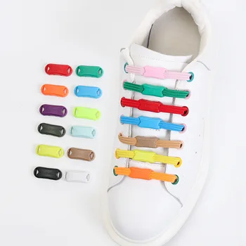 24 de Culori Nu Legăm Șireturi Elastice, Dantele Adidași Plat Șireturile Fără Legături Copii Adulți Rapid Pantofi Dantelă Benzi de Cauciuc pentru Pantofi