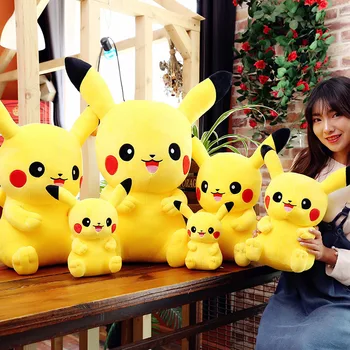 25-40cm TAKARA TOMY Pokemon Pikachu Jucărie de Pluș Stă Smiley Papusa Moale Pentru Copii de Ziua de nastere-Cadou Surpriza