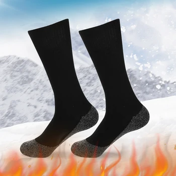 2Pairs Iarna Auto-Încălzire Șosete Termice Încălzit Șosete Moale Elastic Îngroșa Anti-Alunecare Șosete Pentru Femei, Bărbați în aer liber de Stocare de Schi