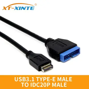 30cm USB 3.1 Tip-E de sex Masculin pentru a IDC20P de sex Masculin Cablu Adaptor 20Pin Cablu de Extensie pentru Placa de baza Calculator