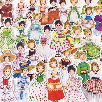 37PCS vintage doll Autocolante Meserii Și Scrapbooking jucarii copii carte autocolant Decorativ DIY Papetărie