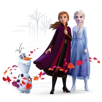3D Frozen desene animate autocolante de perete pentru camera copiilor, gradinita dormitor de decorare perete, poster de film, artă murală