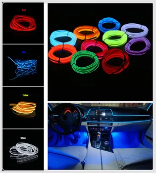 3m auto motocicleta 12V LED lumina rece de neon linie benzi decorative pentru BMW toate seriile 1 2 3 4 5 6 7 X E F-series E46 E90 F09