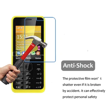 3Pcs Pentru Nokia HD Clar de Explozie-Dovada de COMPANIE de Film Pentru Nokia 301 Ecran Protector 5H Rezistent la zgarieturi Anti-Apa de Film Nu de Sticla