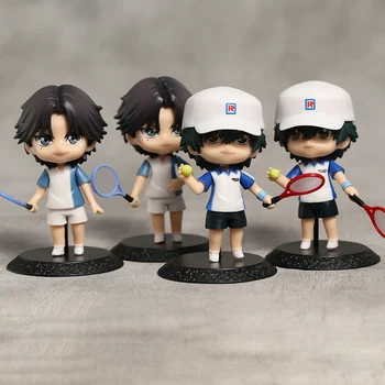 4buc/set Prințul De Tenis Ryoma Echizen Atobe Keigo PVC Model de Păpuși Jucării Colletible Figurals