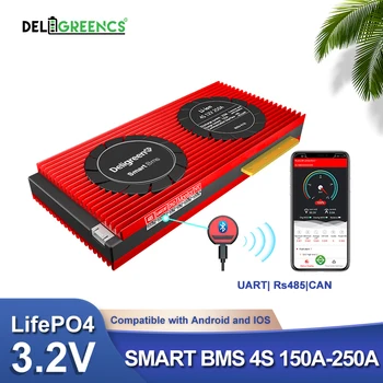 4S 12V Inteligente BMS BMS 150A 200A 250A UART 485 control Bluetooth pentru 12V Baterie LiFePO4 RV stocare a energiei cu echilibru