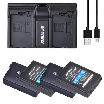 4x 3.6 V Baterie 3600mAh + Dual USB Încărcător pentru Sony PSP 1000 PSP-110 Consola