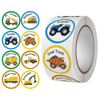 50-500pcs Copii Autocolant Camion Autobuz Autocolant Drăguț Transport Auto Tractor pentru Încurajarea Elevilor pentru Copii Etichete de Cadou