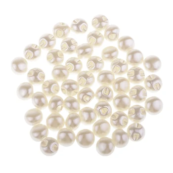 50 Buc Alb Butoane Perla Bijuterii Margele DIY Îmbrăcăminte Pantaloni Pălărie Geanta Accesorii