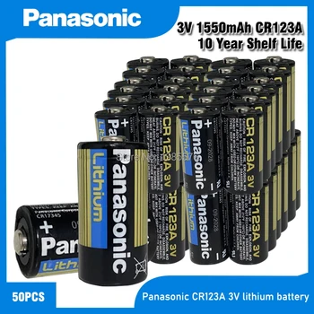 50PC PANASONIC Original CR123A CR123 123A CR 123 A123 CR17345 16340 Baterie cu Litiu de 3V pentru Lanterna Camera uscată celule primare