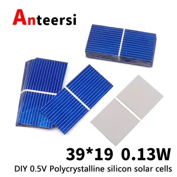 50pcs/set Panou Solar 39*19mm 0.13 W 0,5 V 260mA Baterie Solara Panouri de Celule DIY de Încărcare a Bateriei 0.26 O polisiliciu