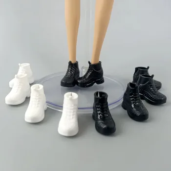 5Pairs/lot se Amestecă Culoare Adidași cu Toc Jos Pantofi Plat pentru Barbie Papusa de zi cu Zi Purta Pantofi de Moda pentru 11.5