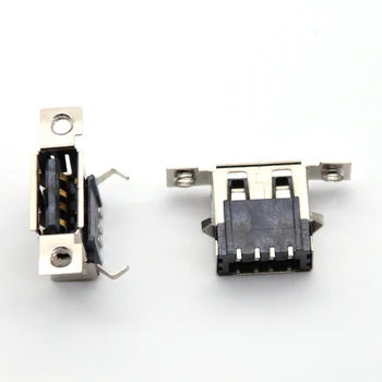 5pcs USB 2.0 de sex Feminin Jack Dock USB interfață de date 4Pins Conector Micro USB Port Coada de Încărcare Priză Cu Orificiile pentru șuruburi de