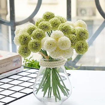6 buc/pachet mini crizantema floare minge de matase Flori Artificiale pentru decor Nunta mireasa flores