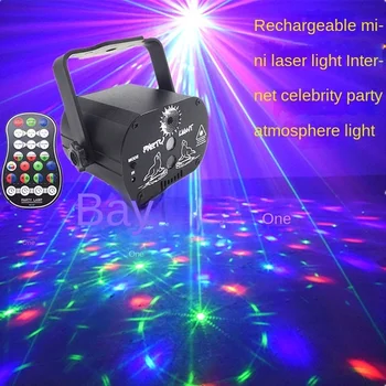 60 de modele Mini DJ Disco Light Petrecere Etapă Efect de Iluminat de Control Vocal USB Laser Proiector Lampa Stroboscop pentru Acasă ringul de Dans