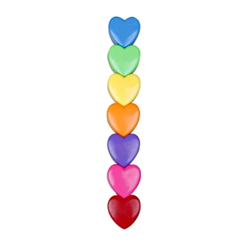 7Pcs/Pachet Mini Markere forma de Inima de Colorat Markeri Buzunar Marker pot fi Stivuite Detașabil Cadou de Ziua Stabilită pentru Copil