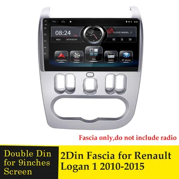 9 Inci Radio Fascia Pentru Renault Logan Sandero 2009-2013 2 DIN Masina Stereo Audio DVD Player Panel Adaptor Cadru de Bord Mount Bezel