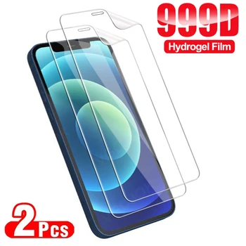 999D Plină de Protecție Hidrogel Film Pentru iPhone 13 12 mini 11 Pro Xs Max X XR Ecran Protector pentru Iphone 7 8 6 Plus SE 2020 Nu de Sticla