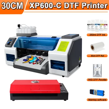 A3 DTF Dual XP600 capului de Imprimare Imprimanta cu Praf Masina Tremura Pentru DTF de Film de Imprimare și Transferul de 30CM DTF Transfer Printer