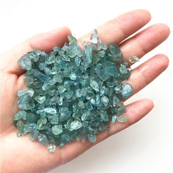 AAA++50g Albastru Apatit Natural de Cuart Cristal Dur poloneză Pietriș Specimen Tibetan, Pietre Naturale și Minerale