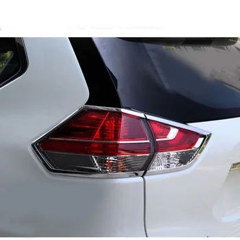 ABS Cromat Stop Spate Lampă Capac Coada de Lumină Rama Decor Ornamente Pentru Nissan X-Trail Rogue 2014 2015 2016