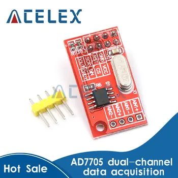 AD7705 Dual 16 bit ADC Modul de Achiziție de Date de Intrare Câștig Programabil SPI Interface TM7705
