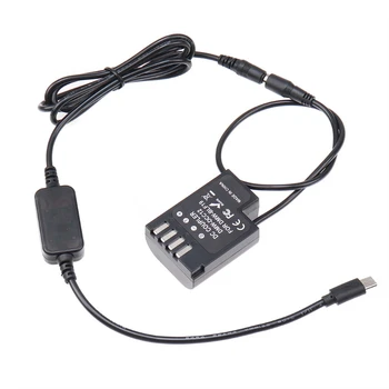 Adaptor de alimentare Cablu USB de Tip C pentru a DMW BLF19/DCC12 Dummy Acumulator Compatibil cu Panasonic GH3 GH4 GH5 GH5S G9 Camere