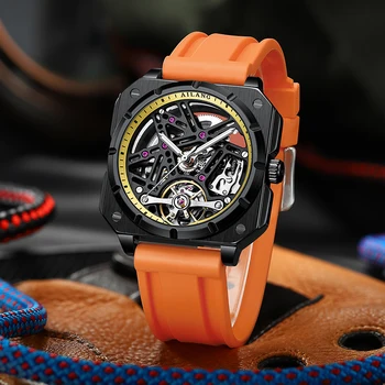 AILANG Noua Piata de Lux de Top Automat Mechanical Ceas de Bărbaților de Afaceri Impermeabil Ceas Reloj Hombre