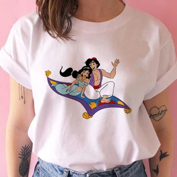 Aladdin Disney Princess Jasmine Zbor pe un Covor Tricou Femei Casual Harajuku Tricouri Topuri Femei Tricou Camiseta Mujer