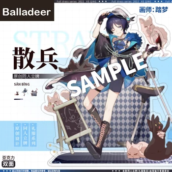 Anime Genshin Impact Balada Scaramouche Wanderer Scena Acrilic Figura Model De Jucărie Cosplay Desktop Colecție Cadou