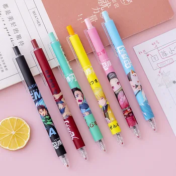 Anime Genshin Impact Ninja Drăguț Cosplay 0.5 mm, Pix Ulei Pix Automat Pen Examen Scris Semnătura Biroul Cadou