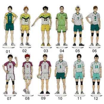 Anime Haikyuu!! Birou acrilic Stau Cifrele Modele de Volei Adolescenți Figuri Placa Suportul Model de Placa Decor Cadou 15cm