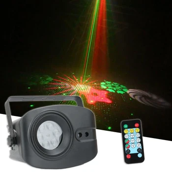 Ansamblu de 48 de Model RGB Lumini Laser de Control de Muzică Disco Led Light Party Show cu Laser Proiector Efect de Lampă cu Controler