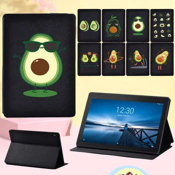 Anti-Praf Tableta Stand Caz Acoperire pentru Lenovo Smart Tab M10 FHD/Fila (M10/E10) 10.1 Inch Avocado Model PU Piele Flip Shell