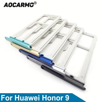Aocarmo Pentru Huawei Honor 9 STF-AL00 SD MicroSD Titularul Cartelei Nano Sim Tray Slot